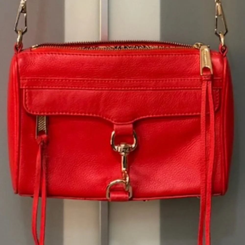Rebecca Minkoff Mini M.A.C. Red Crossbody with Gold Hardware - Picture 2 of 8